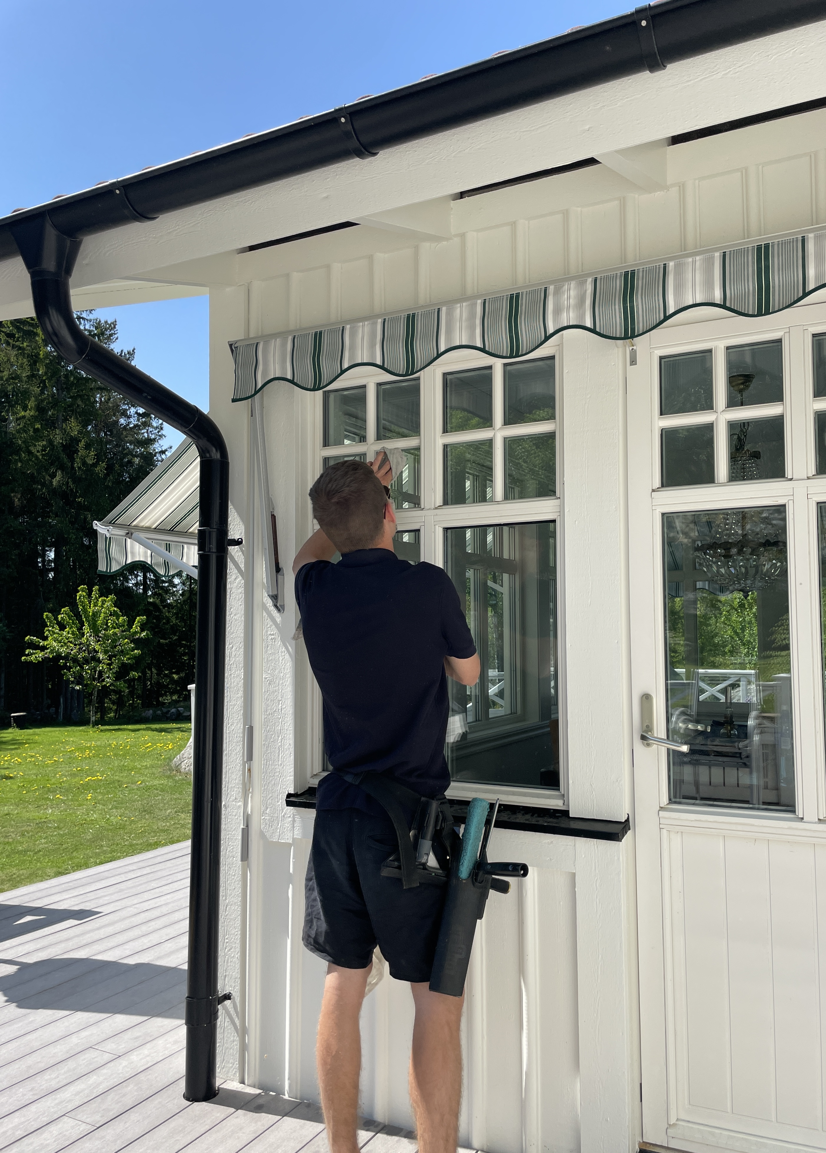 Västgöta's mycket proffsiga fönsterputsare